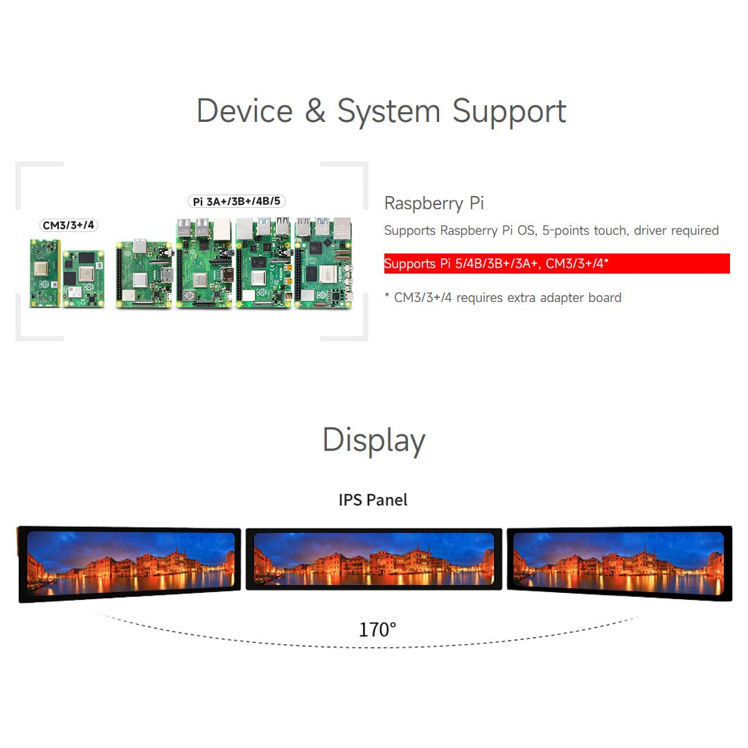 Amazon.com: waveshare 11.9inch Capacitive Touch Display Compatible
